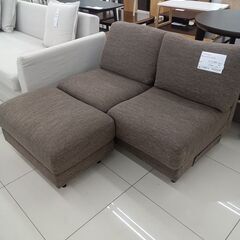 ★リユースのサカイ日立店★HJ8309 NITORI 2人掛けソファ ブラウン H80×D73～125×W120 クリーニング済み の画像