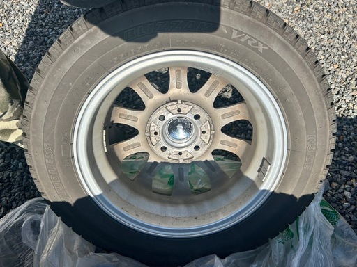 13インチ 155/65R13 スタッドレスタイヤ＆アルミホイールセット4本  BLIZZAK VRX
