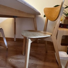 【使用1年】IKEA ダイニングテーブル、チェアセットの画像