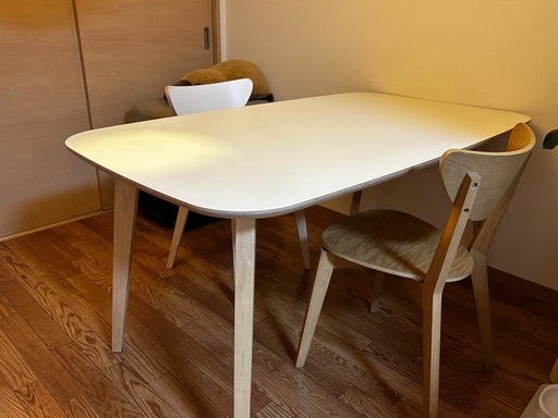 【使用1年】IKEA ダイニングテーブル、チェアセット