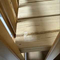 カトージのベビーベッド　キャスター付きの画像