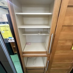 【ドリーム川西店御来店限定】☆ジモティー見たよ♪割引☆スライド2枚扉レンジボード／クリーニング済み【2125560000022201】の画像