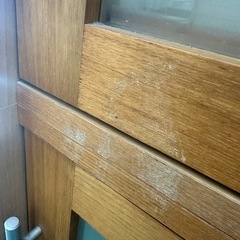 【ドリーム川西店御来店限定】☆ジモティー見たよ♪割引☆スライド2枚扉レンジボード／クリーニング済み【2125560000022201】の画像