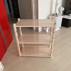 木製3段棚(未使用に近い)の画像