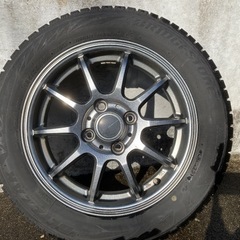 ［中古] 軽自動車用アルミホイール&スタッドレスタイヤ4本セットの画像