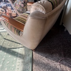 1人掛け　ソファー　カバーつき付きの画像