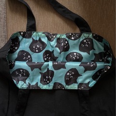 ねこ柄のマイバッグの画像