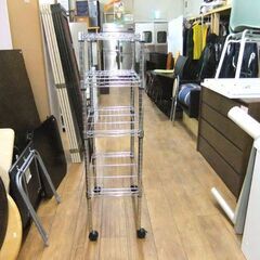 スチールラック メタルラック 4段 幅61×奥行35×高さ126cm キャスター付き 多目的収納 札幌市厚別区 厚別店の画像