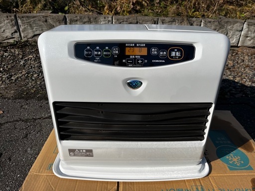 石油ストーブ、灯油タンク、自動給油ホース付き