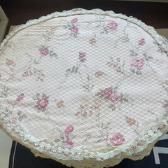 ローズ柄　レース　物入れの画像