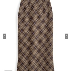 GRL バイアスチェック柄タイトスカート 新品未使用　ロングスカート　オフィスの画像