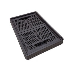 折りたたみコンテナ ブラウンの画像