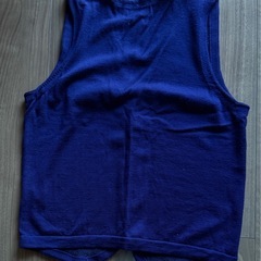 ウールベスト　パープル　サイズ:L:Lの画像