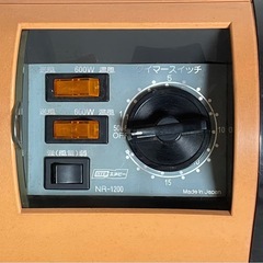 希少レトロ家電　動作確認済　エヌビー電気温風機　NR-1200の画像