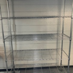【取引中】26日まで掲載！キャスター付メタルラックの画像