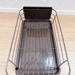 アスベル 水切りかご 水切りラック Nポゼ ブラウン 中古の画像