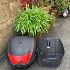 オートバイ　スクーター　原付き　50cc  カゴ　リアボックス　　前カゴ　ボックス　セット　必要な方へお譲りさせてくださいの画像