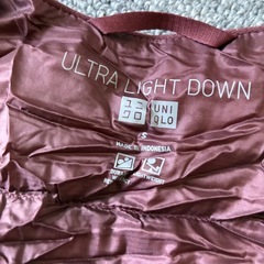 ウルトラライトダウン ベスト Sの画像