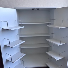 本棚 ホワイトの画像