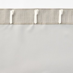 【無印良品2枚まとめ売り】《美品》防炎・遮光性　二重織りノンプリーツカーテンの画像