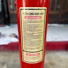 2t エンジンクレーン 折りたたみ式 油圧ジャッキ付き 動作良好 現状品の画像