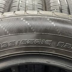 【走行短め】DUNLOP ENASAVE EC204 195/65R16 16インチ 夏タイヤ 4本 23年製 ライズ ロッキー アテンザセダン/アテンザスポーツ等 (STE048) の画像