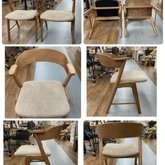 ジモティー限定価格！S267 ⭐ MOMONATURAL モモナチュラル ダイニング３点セット 幅110cm USED 美品 の画像