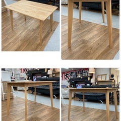 ジモティー限定価格！S267 ⭐ MOMONATURAL モモナチュラル ダイニング３点セット 幅110cm USED 美品 の画像
