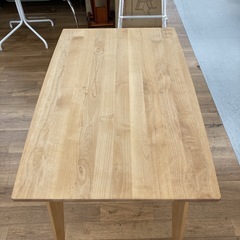 ジモティー限定価格！S267 ⭐ MOMONATURAL モモナチュラル ダイニング３点セット 幅110cm USED 美品 の画像