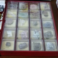 鉱物コレクションとデータブックの画像