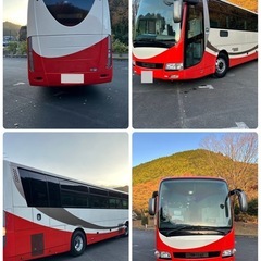 三菱　ふそう　エアロエース　バス ディーセル　５４人乗り　H21 マニュアル 群馬発　夜行バス　観光バス　リヤーエンジンの画像