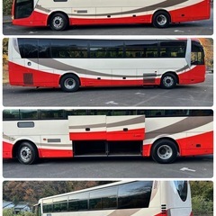 三菱　ふそう　エアロエース　バス ディーセル　５４人乗り　H21 マニュアル 群馬発　夜行バス　観光バス　リヤーエンジンの画像