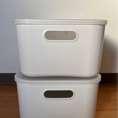無印　やわらかポリエチレンケース・中　収納ケース　の画像