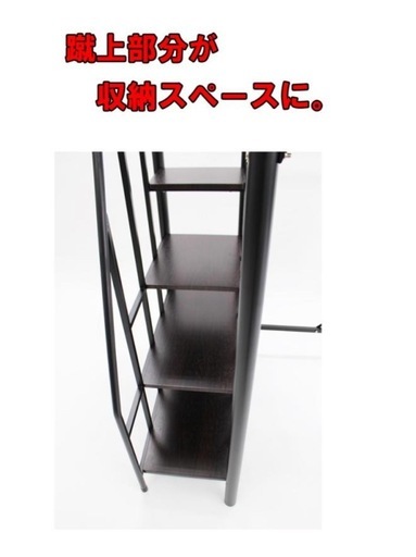 ロフトベッド　セミダブル　白