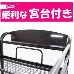 ロフトベッド　セミダブル　白の画像