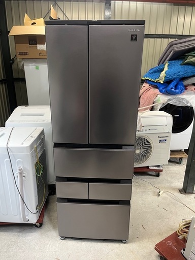 【プラズマクラスター】2022年製SHARP フレンチ6ドア冷蔵庫504L/無線LAN音声案内機能！