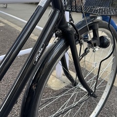 27インチ 自転車（ブラック）／シティサイクルの画像