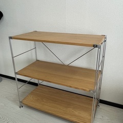 無印良品ユニットシェルフ(ワイド小)　オーク材の画像