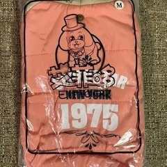 犬服冬 コート パーカー ドッグウェア 防寒 つなぎ 可愛い 【ピンクMサイズ】の画像