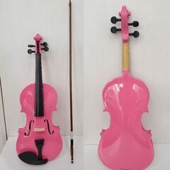 ピンク バイオリン 4/4 ハードケース付き VANGOA W-4◆買取帝国 朝霞店の画像