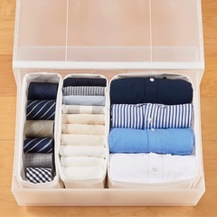 無印良品　衣装ケース　大　ワイド　2つの画像