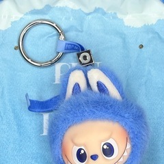 正規品　ラブブ　イニシャル　【Ｏ】　青　きーほキーホルダーの画像