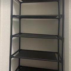 シューズラック　半年使用　現状渡し　靴棚　組み立て済み　玄関収納　キャビネット　靴用棚　玄関　靴入れ　Amazon　靴　　の画像