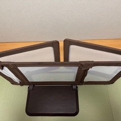 おくだけとおせんぼ スマートワイド ブラウン(1個)【日本育児】[ベビーゲート セーフティゲート パーテーションの画像