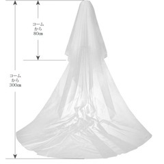 ウェディングベール　3mの画像