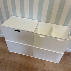 ニトリ　カラーボックス収納・コレクションケース・袋収納・その他　13点まとめ売りの画像