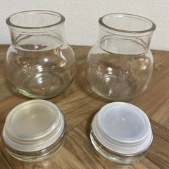 ガラスキャニスター　２個セットの画像