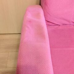 2人掛け ソファ ピンクの画像