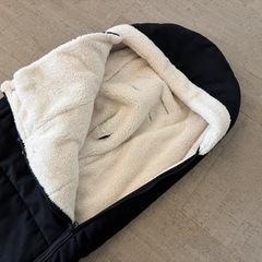 ベビーゼン ベビーカー フットマフ ブラック 袋付の画像