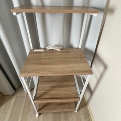 LOWYA キッチンワゴン レンジ台 キャスター付きの画像